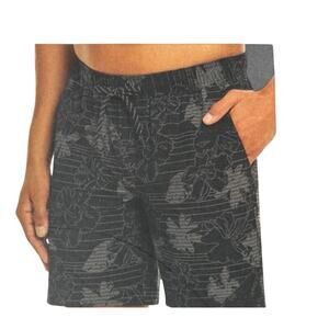 Hurley Mens Gray Regular Fit Swim Short L